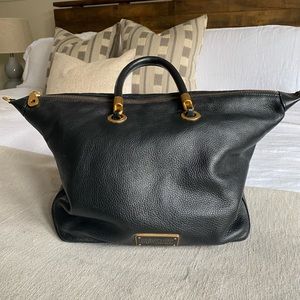 Marc Jacobs Workwear Pebbled Leather Black Purse